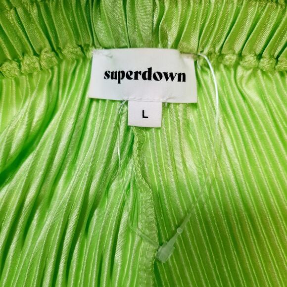 Superdown Alana Pant in Lime Green Large - Picture 5 of 12